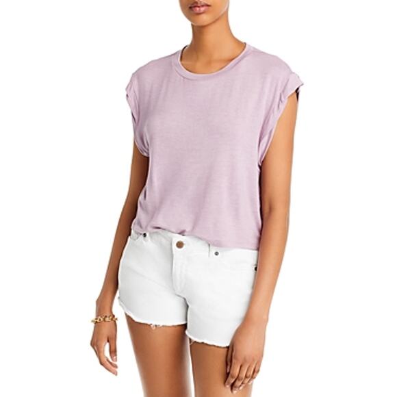 Aqua Tops - AQUA Ladies Purple Cropped Muscle Tank Top, NWT!